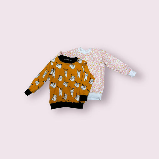 Pink Heart Crew Neck Sweater